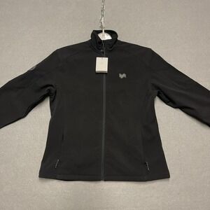 LYFT Jacket Womens XL Black 1K Driver Soft Shell Water Wind Resistant Full Zip